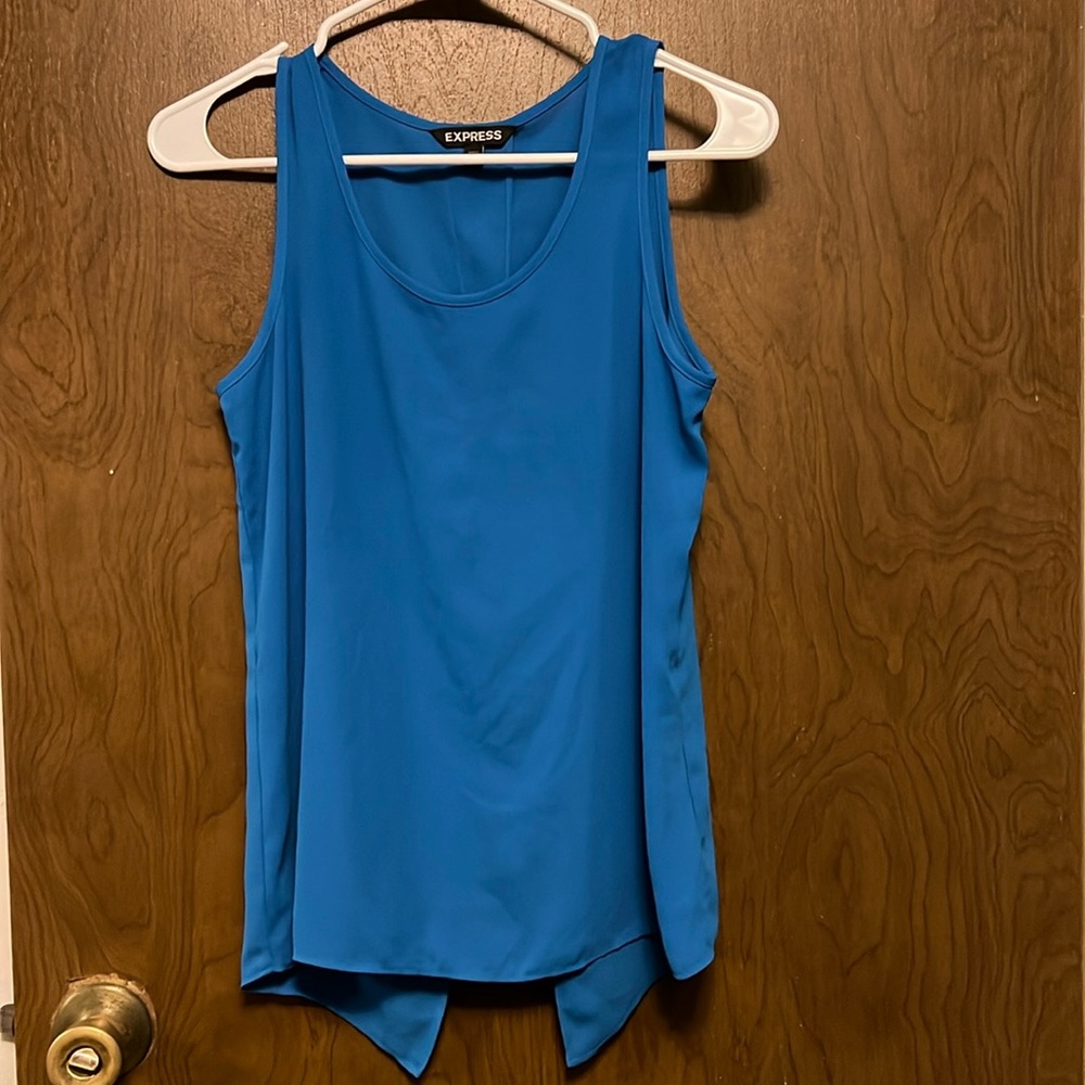 Express blue tank top size XS